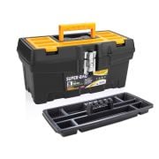 SUPER-BAG 16  41CM ECO TOOL BOX METALLOCK SERIES ASR-5028 410X213X195H MM SIYAH TURUNCU