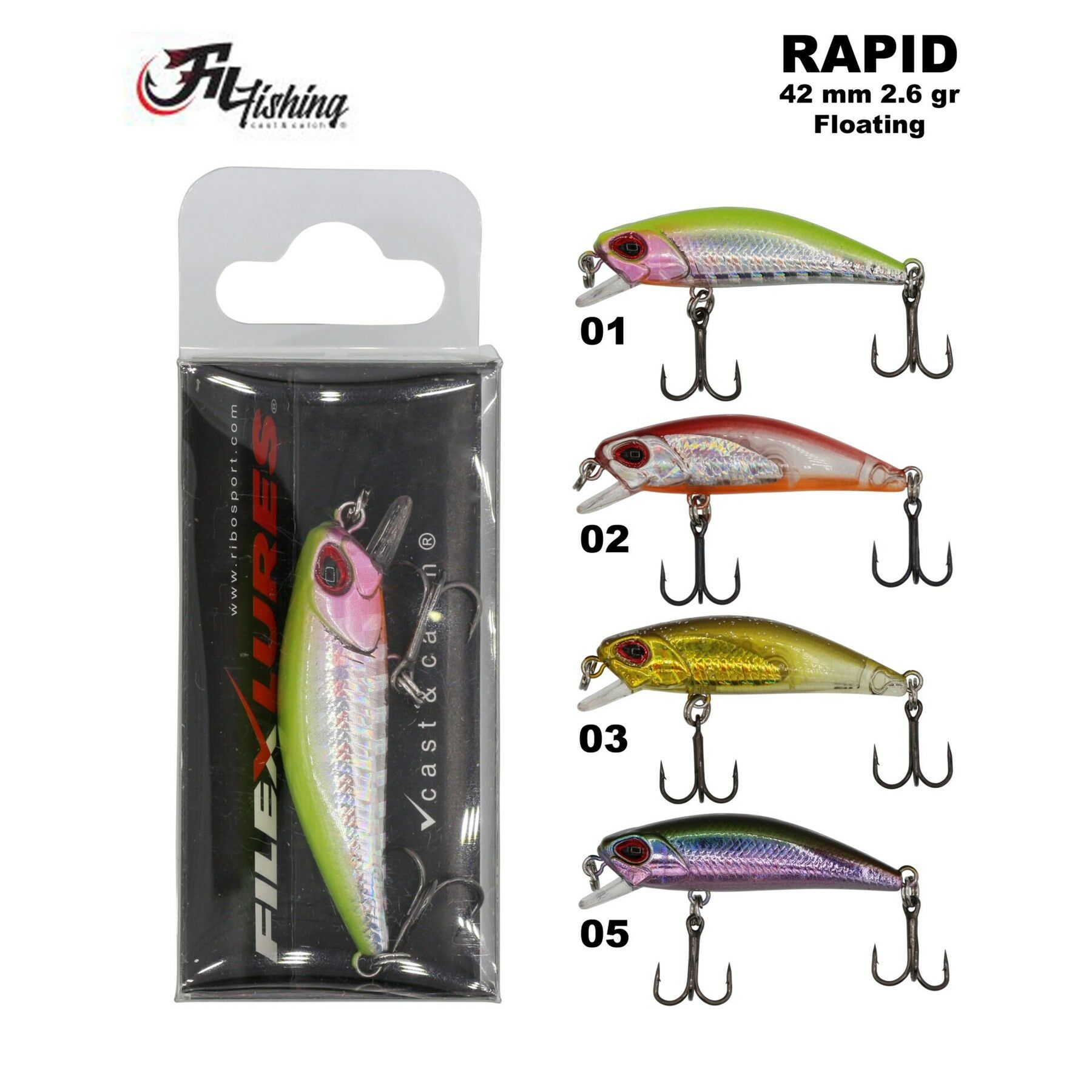 FİLEX LURES RAPİD FLOATİNG MAKET BALIK 42 MM 2.6 GR