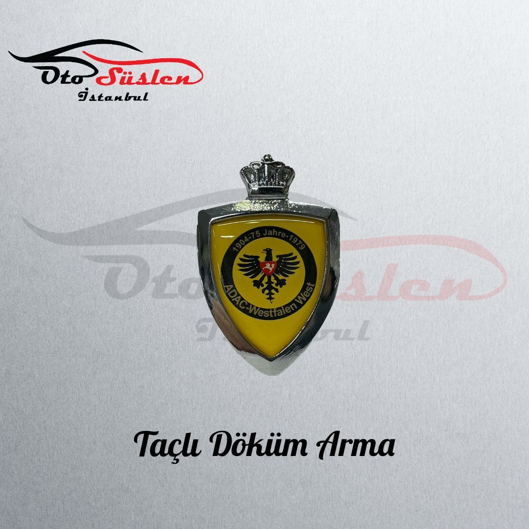 Taçlı Döküm Arma-Adac