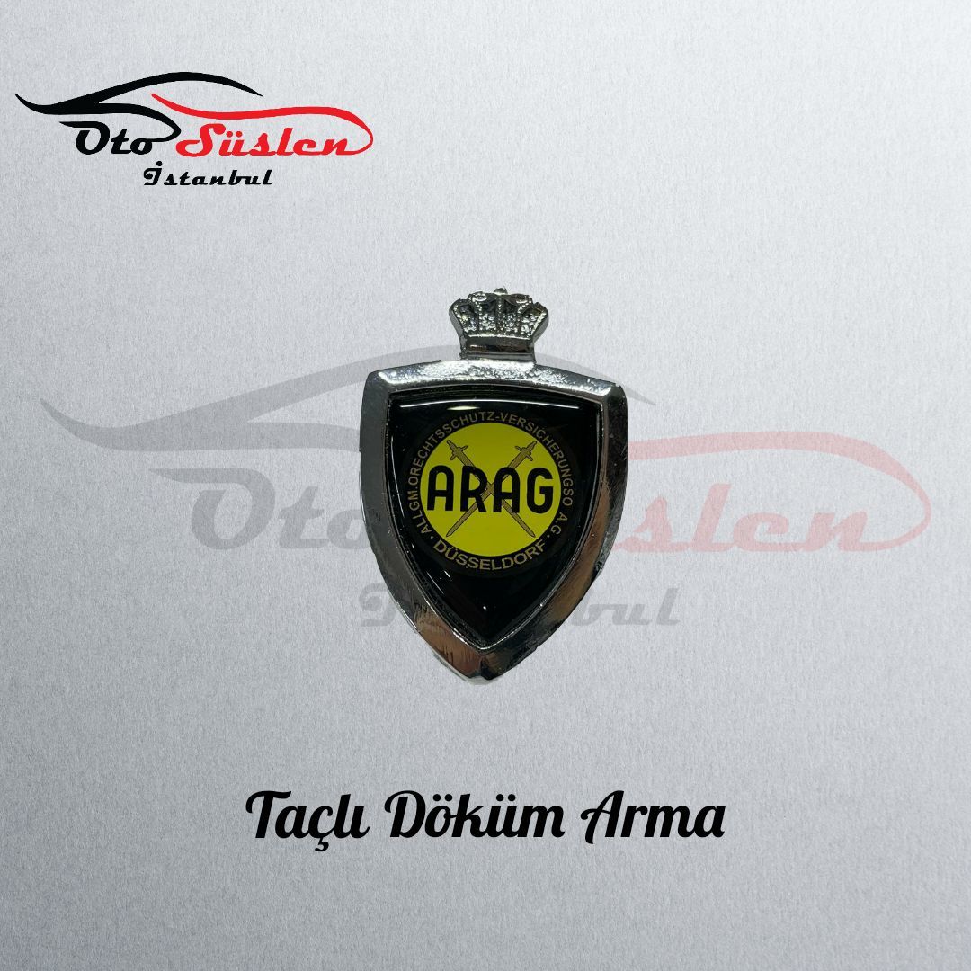 Taçlı Döküm Arma-Arac