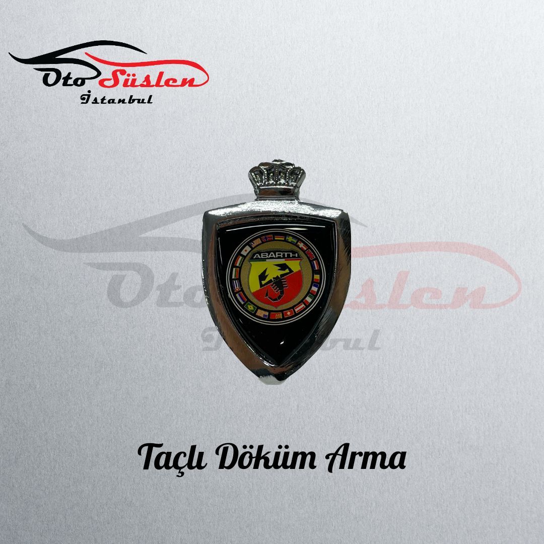 Taçlı Döküm Arma-Abarth