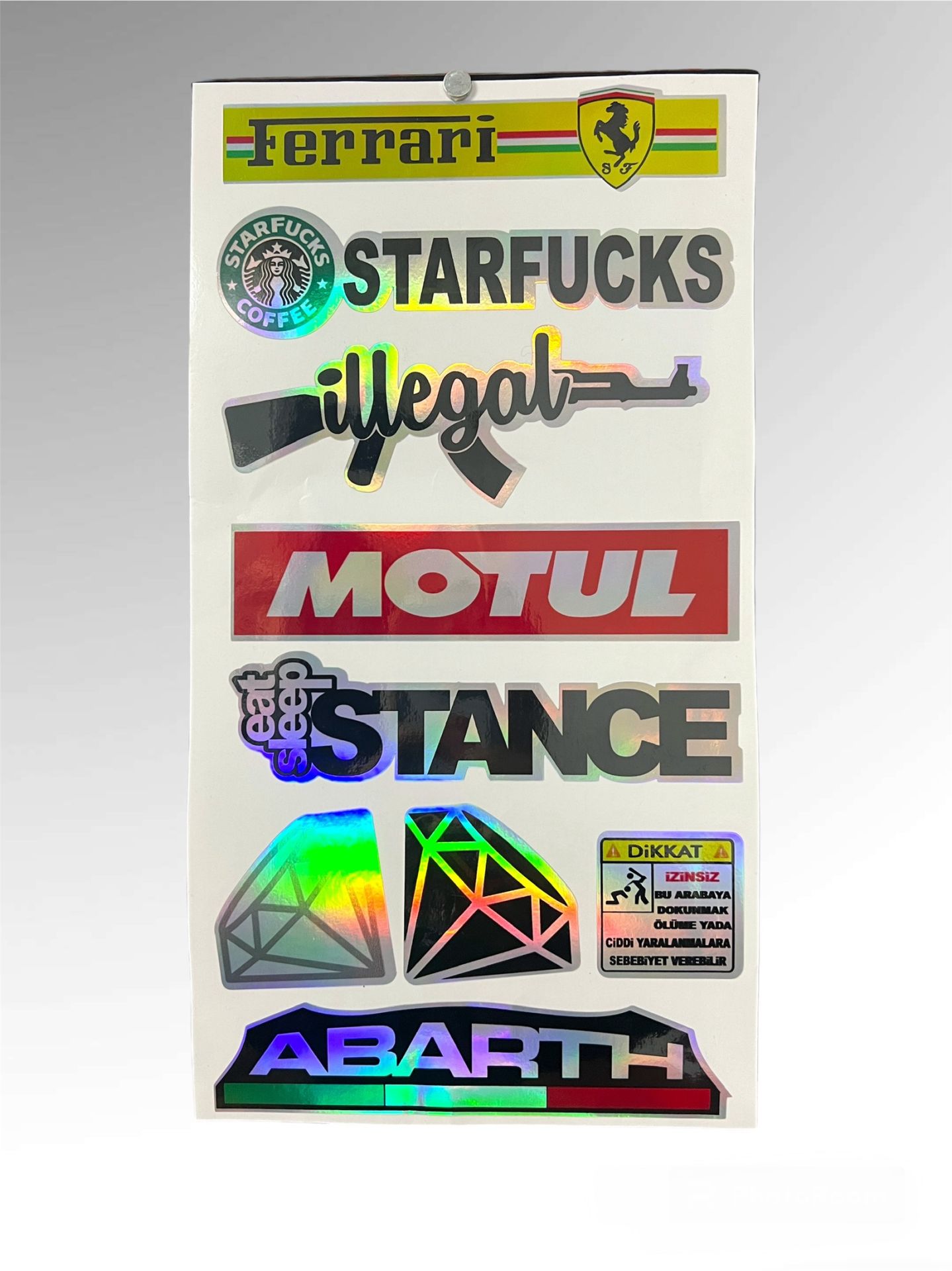 Hologram grup sticker/büyük