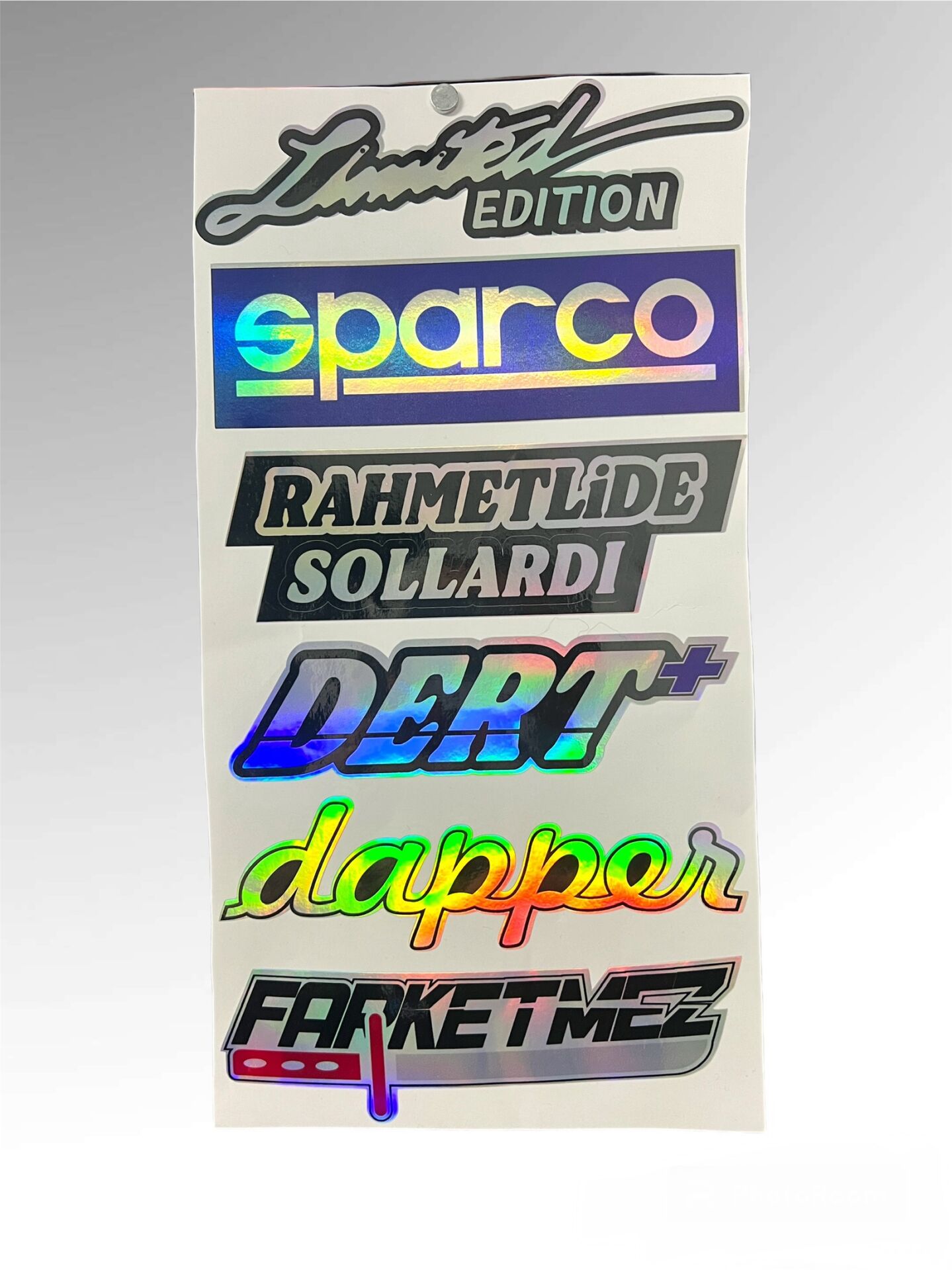 Hologram grup sticker/büyük