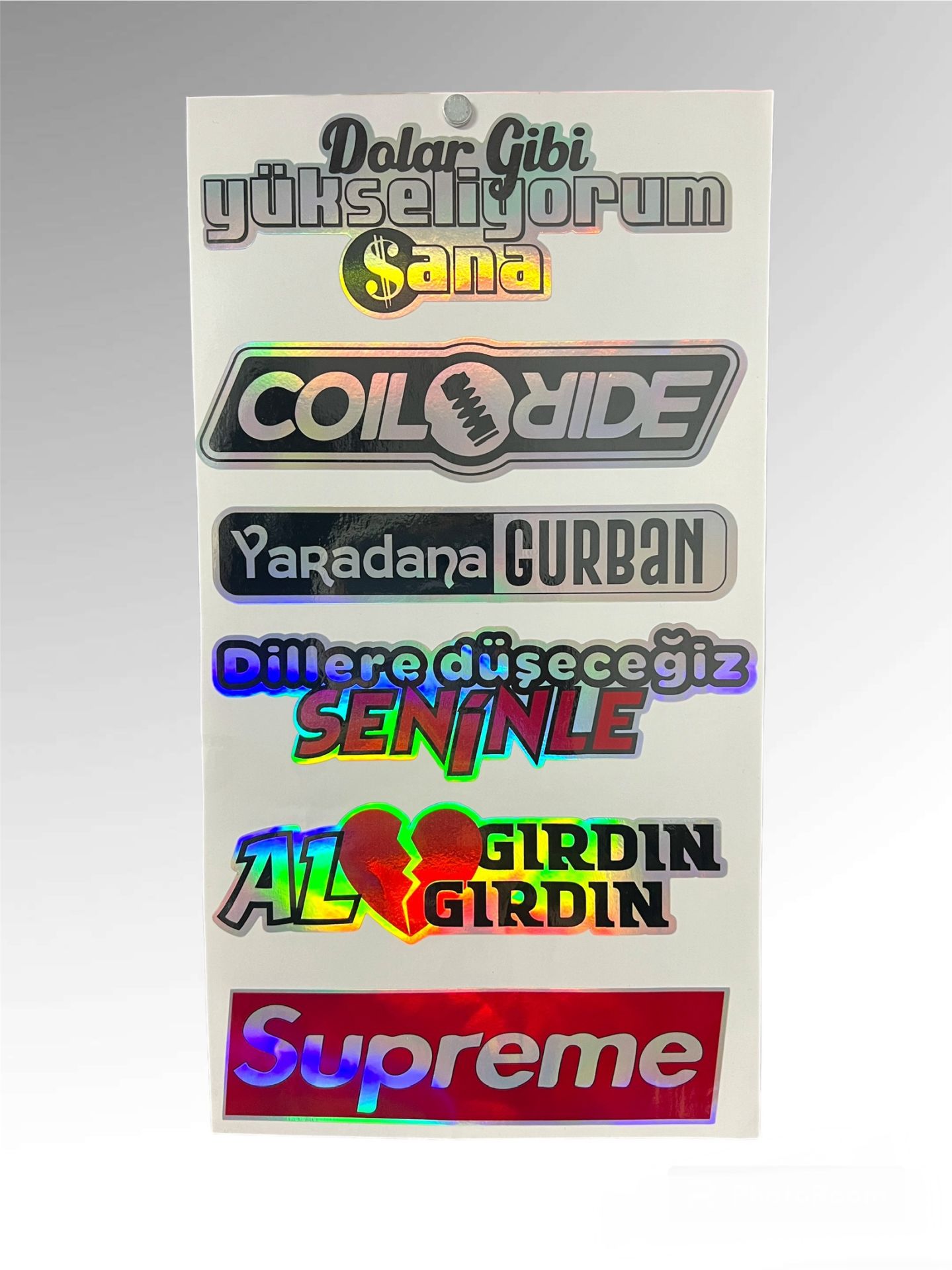 Hologram grup sticker/büyük