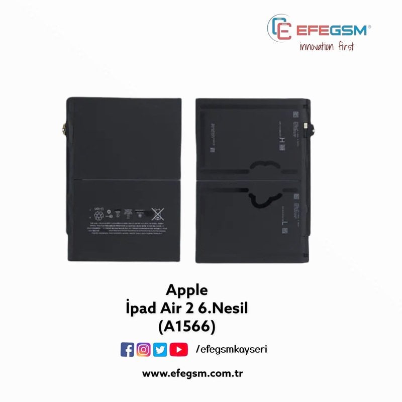 Apple İpad Air 2 (A1566) Batarya