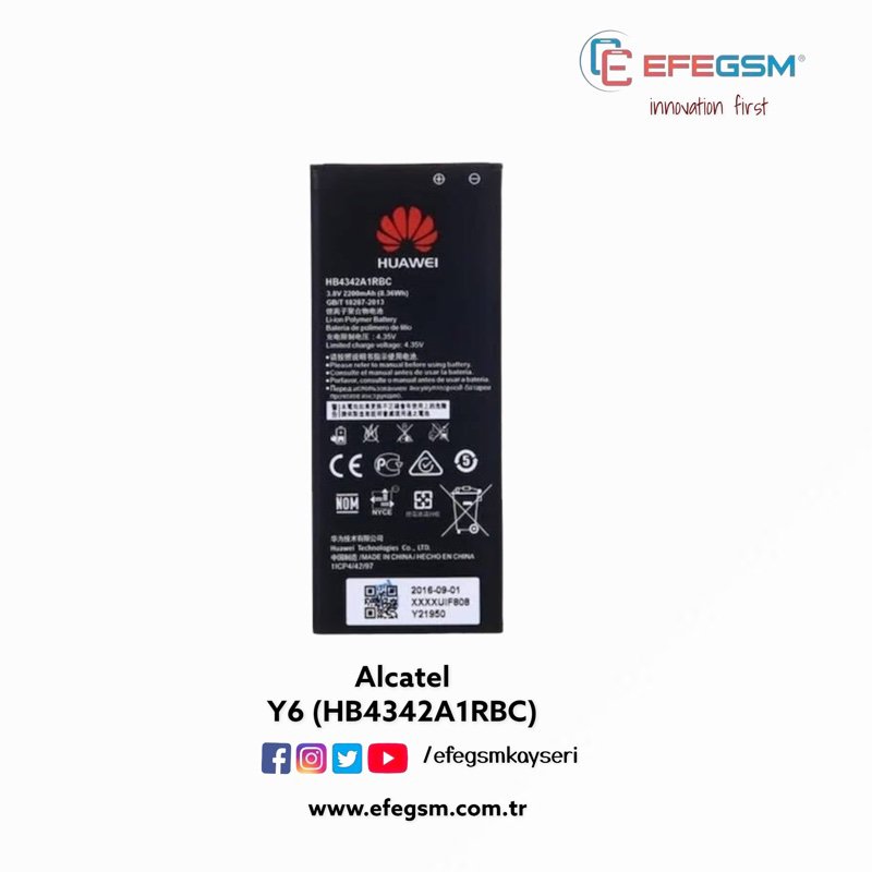Huawei Y6 (HB4342A1RBC) Batarya