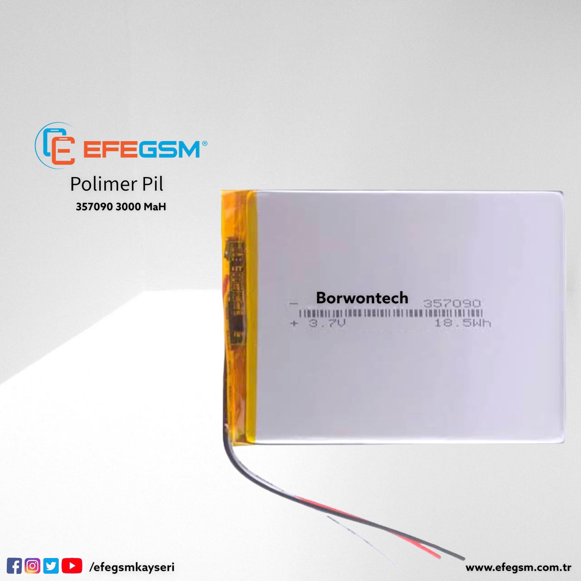 Polimer Pil 357090 3000 MaH