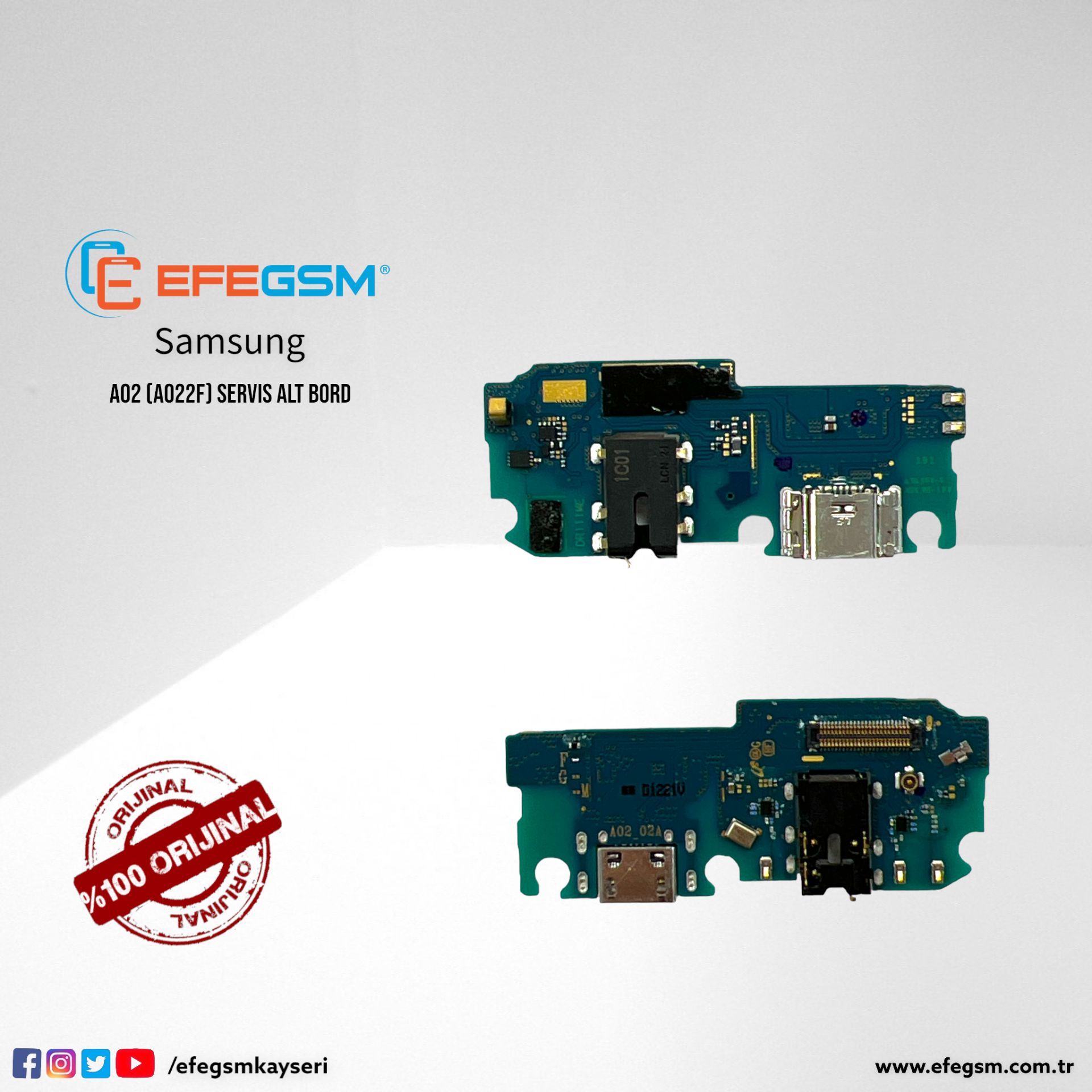 Samsung A02 (A022) Servis Alt Bord