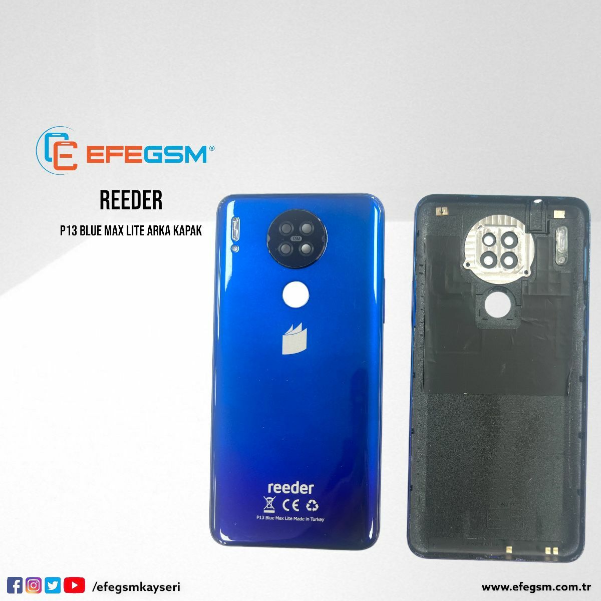 Reeder P13 Blue Max Lite Arka Kapak