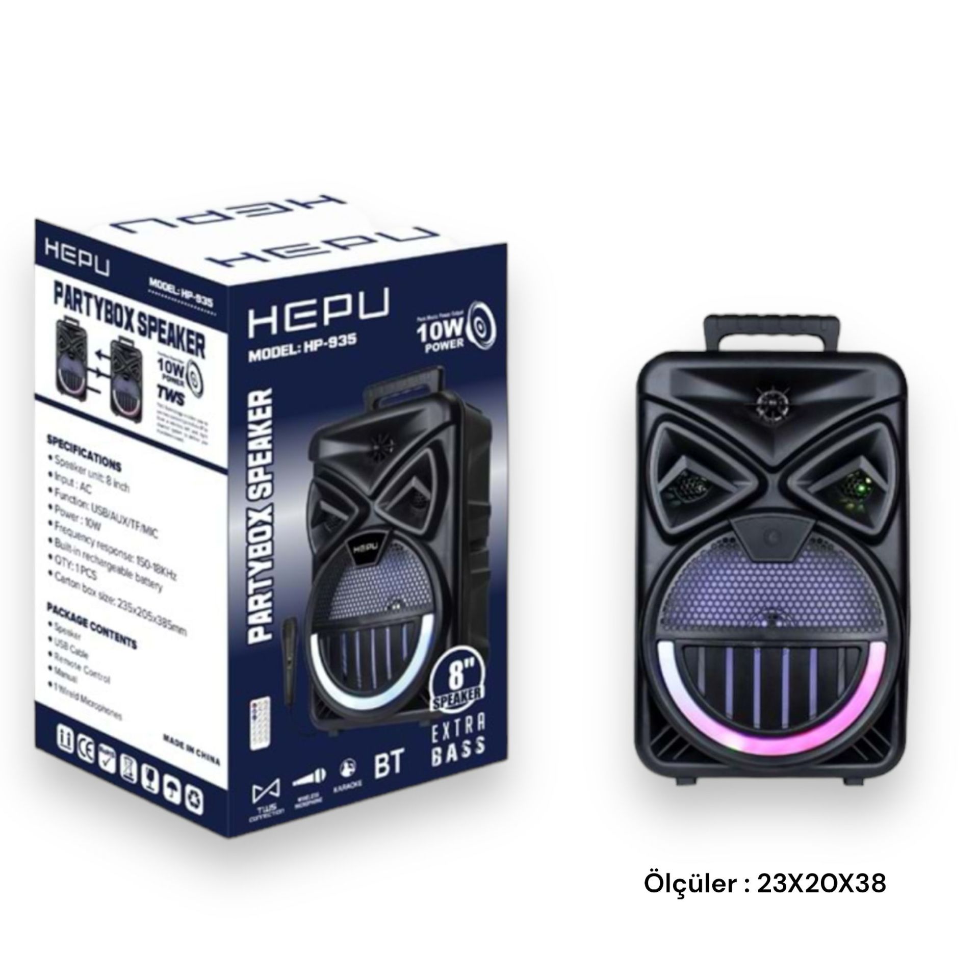 Hepu HP-935 10W Bluetooth Müzik Çalar