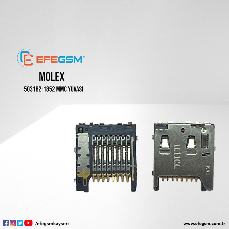 Molex 503182-1852 MMC Yuvası