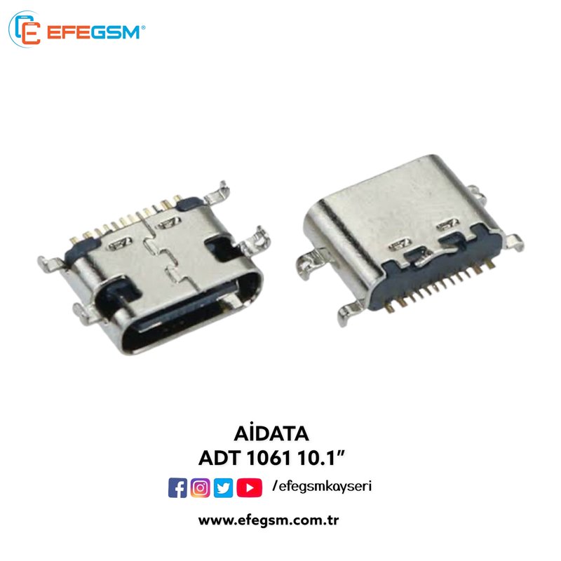 Aidata Adt 1061 10.1” Şarj Soketi