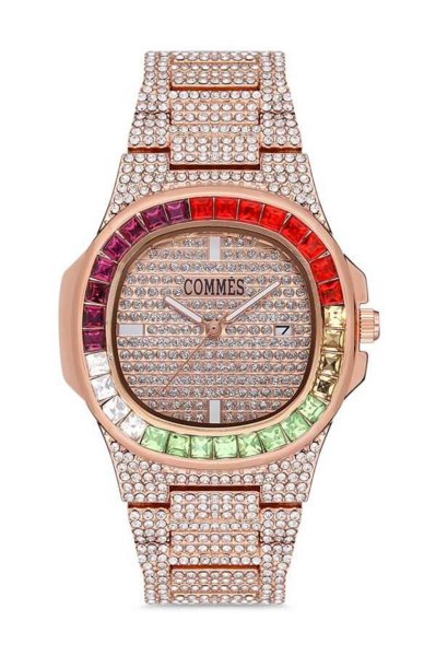 Commes Luxury Taş Kaplamalı Kadın Kol Saati CMS0038