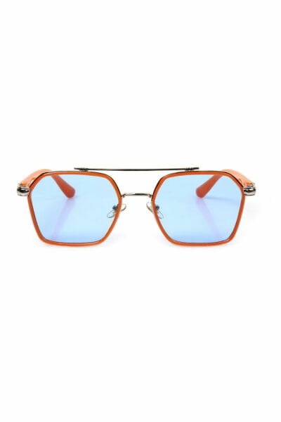 Kadın Premium Güneş Gözlüğü Dirkdörtgen Çerçeve Renkli Cam