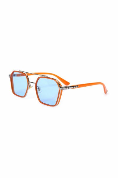 Kadın Premium Güneş Gözlüğü Dirkdörtgen Çerçeve Renkli Cam