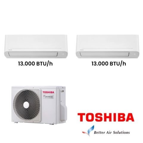 Toshiba 2M Multi Split Klima 13.000+13.000 BTU/h