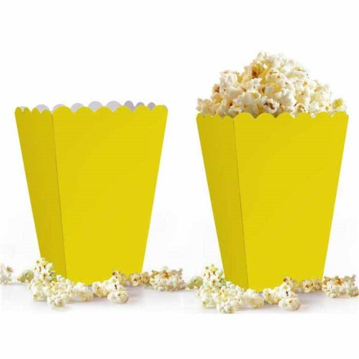 Sarı Popcorn Mısır Kutusu 8 Adet