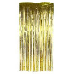 Gold Metalize Püsküllü Kapı Perdesi 270 cm