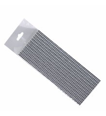 Gümüş Metalik Renk Kağıt Pipet 24 Adet