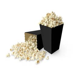 Siyah Popcorn Mısır Kutusu 8 Adet