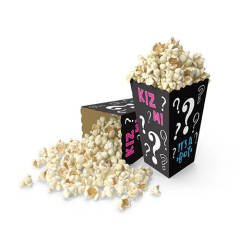 Kız mı Erkek Mi Popcorn Mısır Kutusu 8 Adet