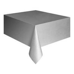 Gümüş Plastik Masa Örtüsü 120x180 cm
