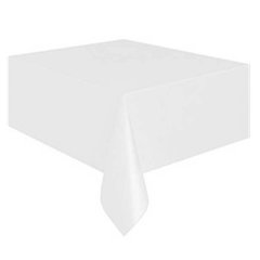Beyaz Plastik Masa Örtüsü 120x180 cm
