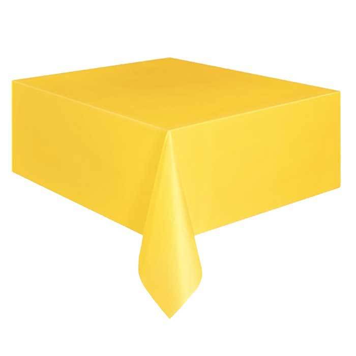 Sarı Plastik Masa Örtüsü 120x180 cm