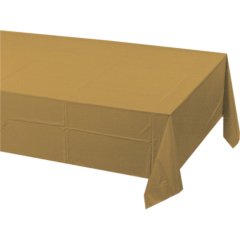 Gold Plastik Masa Örtüsü 137x270 cm