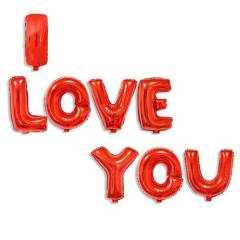 I Love You Folyo Balon Kırmızı