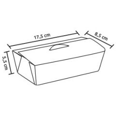 Kraft Karton Gıda Kutusu Küçük 8,5x17,5x5,5 cm