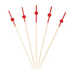 Kırmızı Top Bambu Kürdan 12 cm