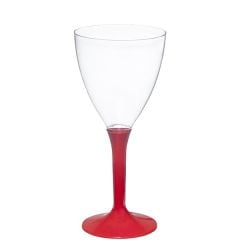 Plastik Şarap Bardağı Kırmızı