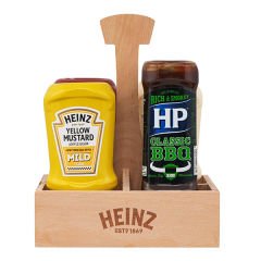 Heinz 4lü Sos Seti (Ahşap Sosluk Dahil)