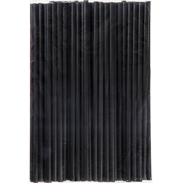 Ekonomik Siyah Frozen Pipet 22 cm 100'lü