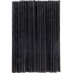 Ekonomik Siyah Frozen Pipet 22 cm 100'lü
