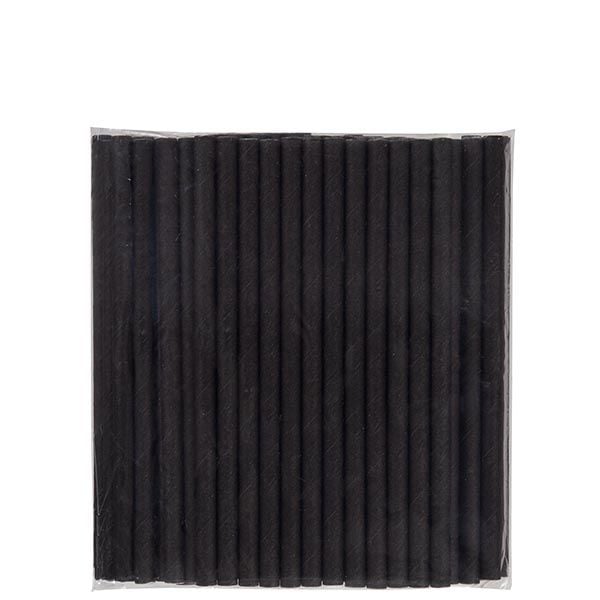 Kağıt Kokteyl Pipet Siyah 6mmx15 cm