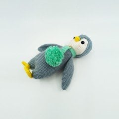 Amigurumi Organik Örgü Oyuncak Penguen