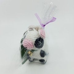 Amigurumi Organik Örgü Buzağı Anahtarlık