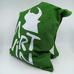 Artvin Logo Baskılı Koton Askılı Çanta / Yeşil