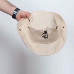 Artvin Logo Baskılı Koton Safari Şapka Bej