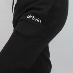Artvin Logo Baskılı Eşofman Altı / Siyah