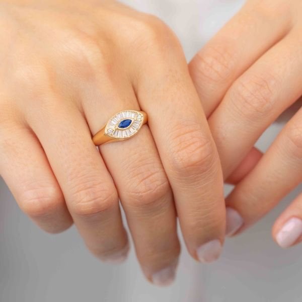 Blue Eye Ring