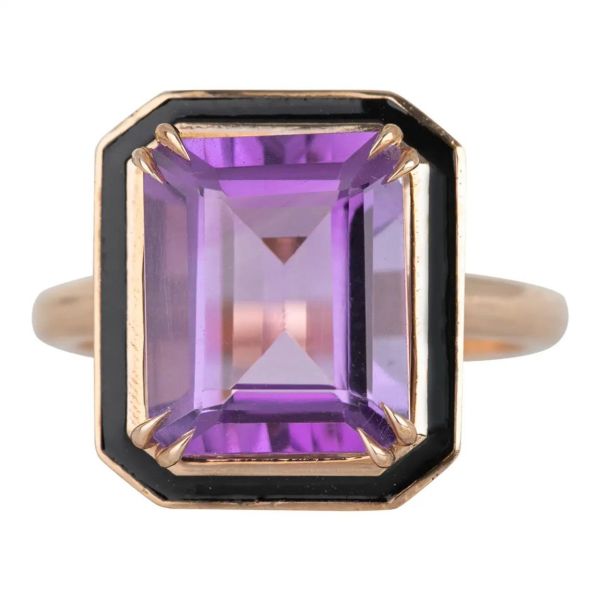 Black on sale amethyst rings