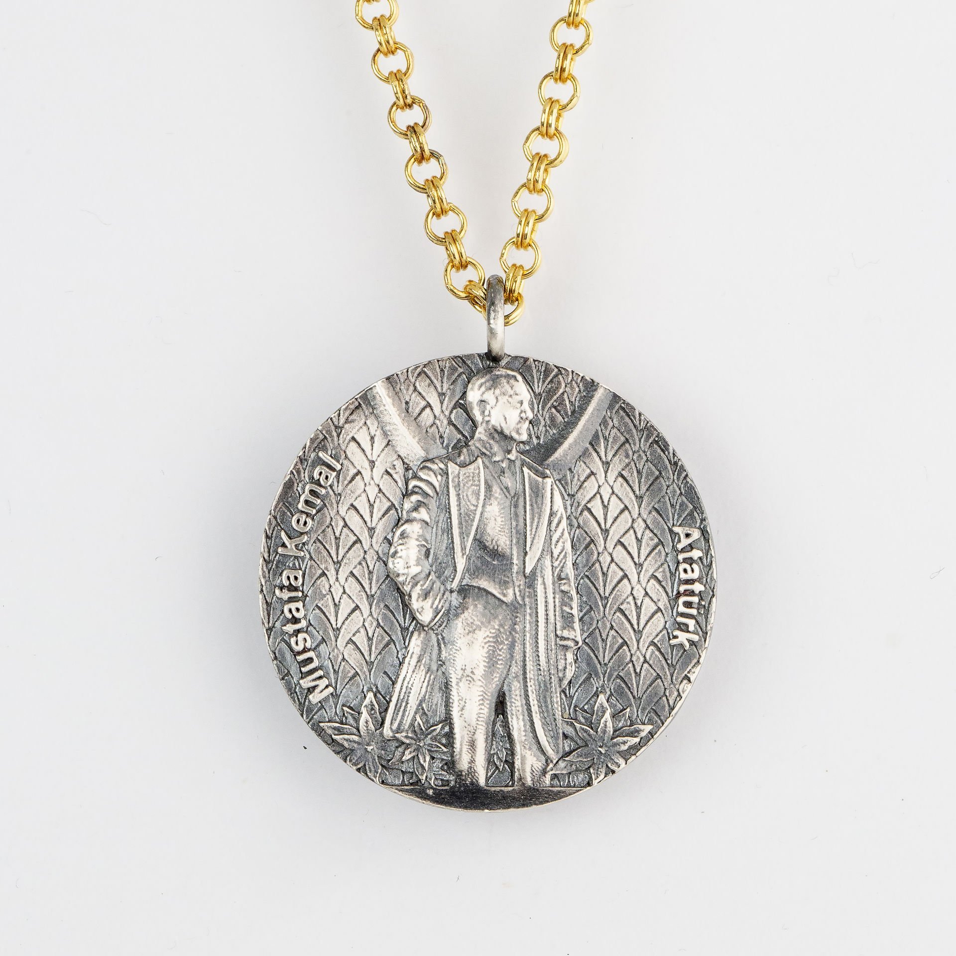 Atatürk Madalyon Altın Kolye