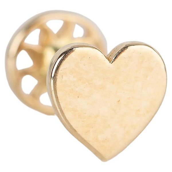 Kalp Model Altın Piercing