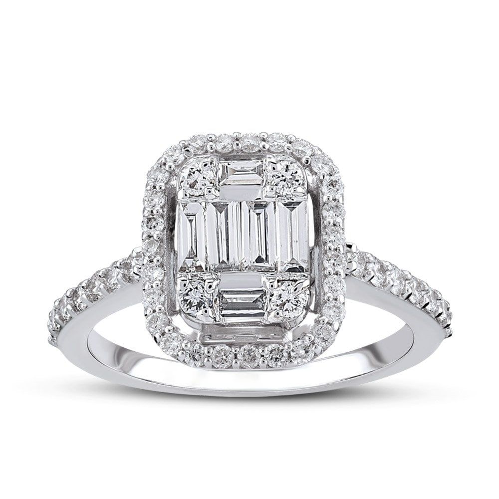 12 carat emerald cut diamond ring deals