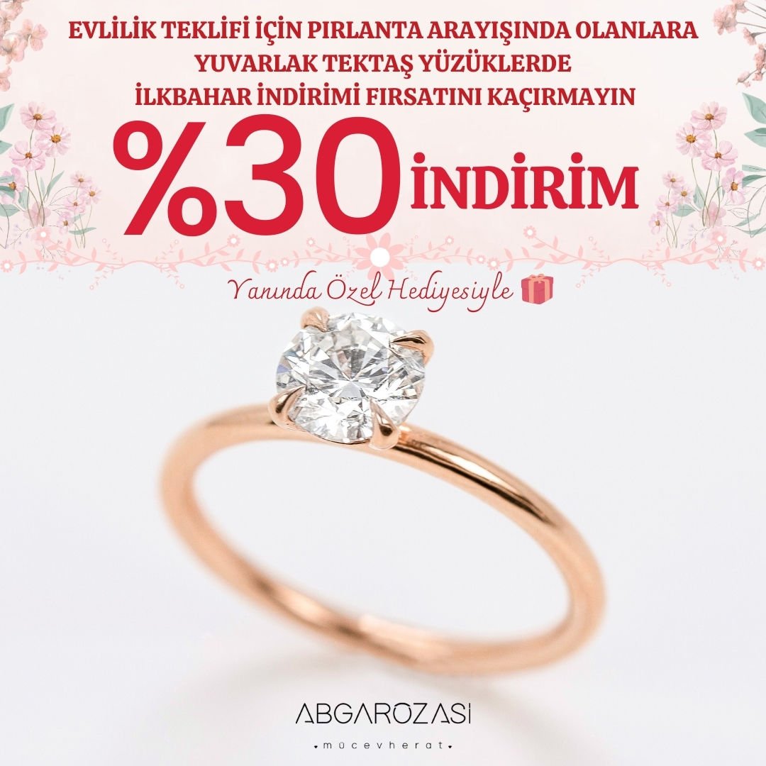 0,70 Karat (E-VS2) GIA Sertifikalı Yuvarlak Pırlanta Tektaş Yüzük