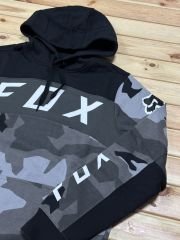 Fox BNKR PO Kapüşonlu Polar - Siyah/Camo