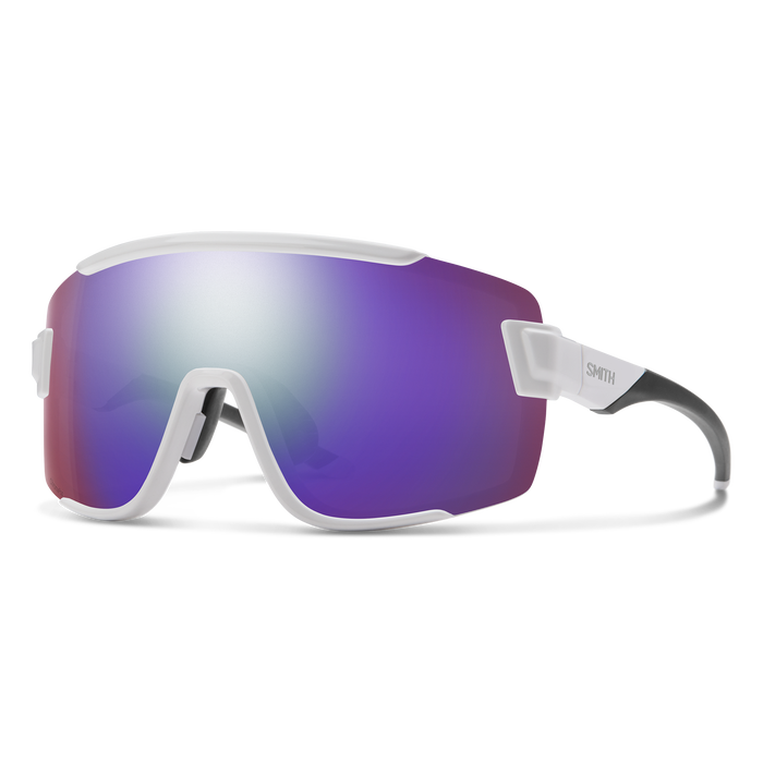 Smith Wildcat Gözlük - White (Violet Mirror + Clear Lens)